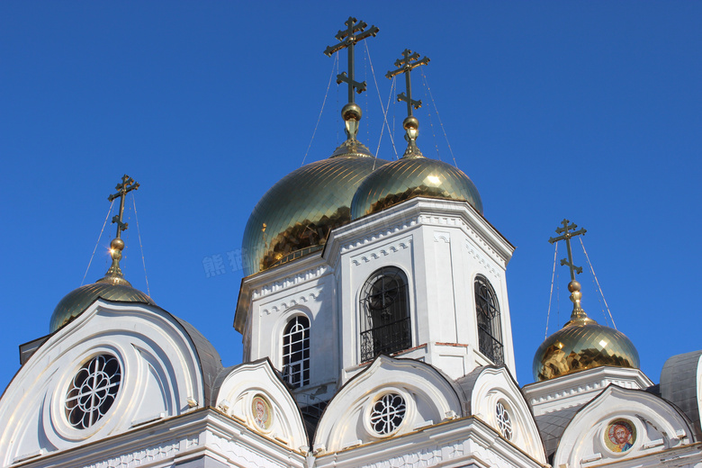 俄罗斯教堂建筑图片