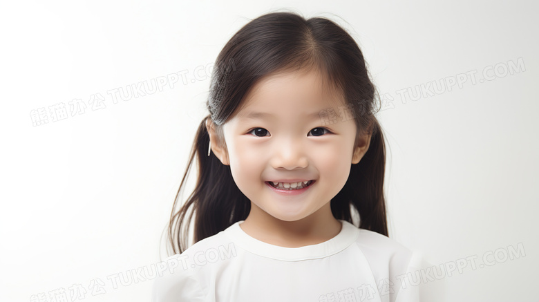 可爱的小女孩儿童肖像照
