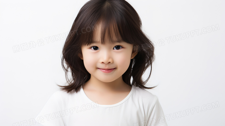 可爱的小女孩儿童肖像照