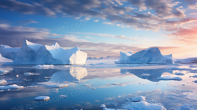 冰岛雪地风景图片