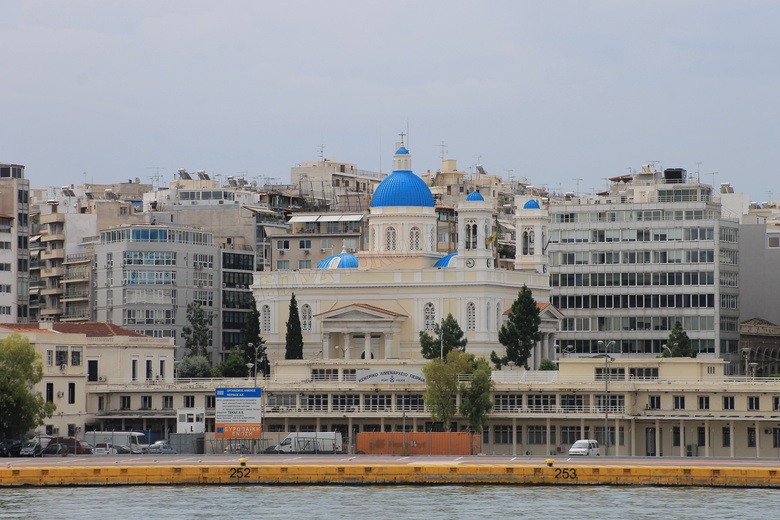 希腊城市教堂建筑图片