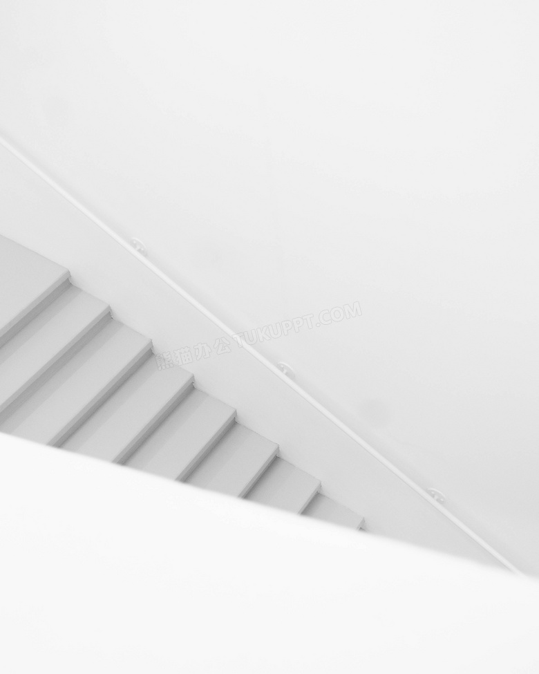 纯白色楼梯图片