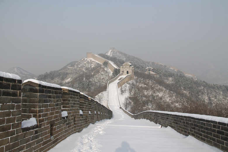 冬季长城建筑景观图片