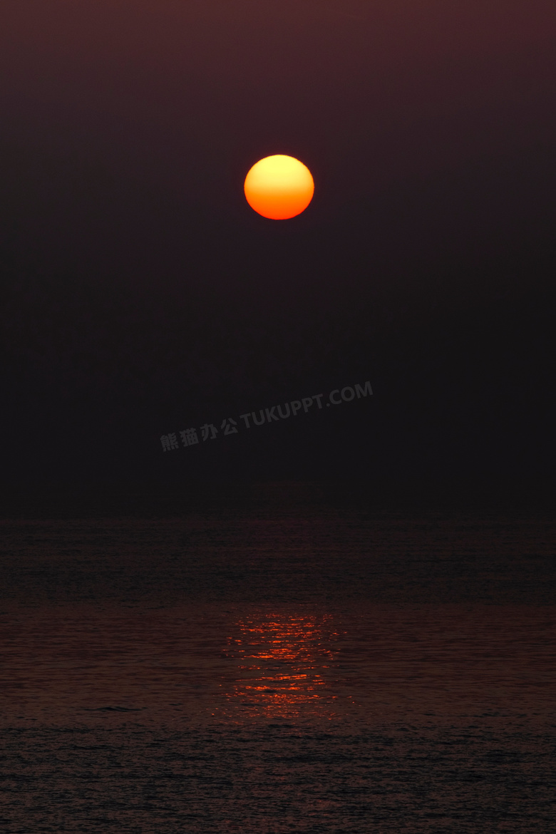 海上落日夕阳图片