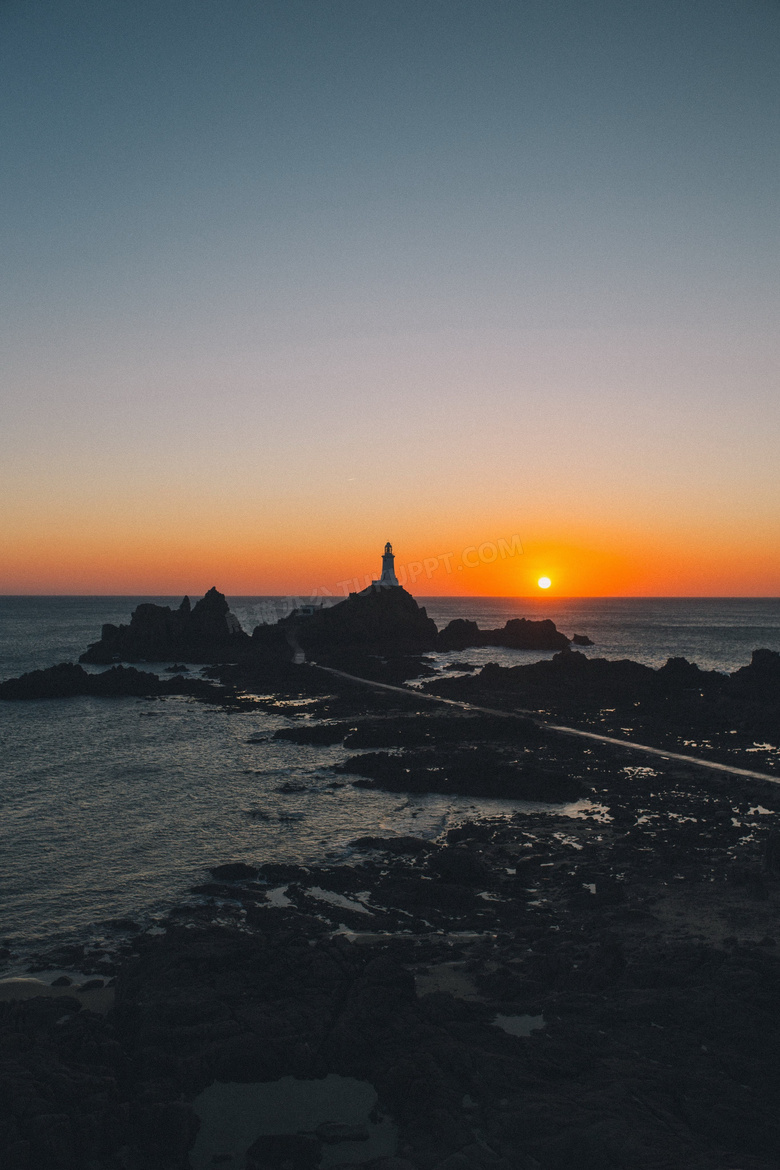 海上夕阳唯美图片