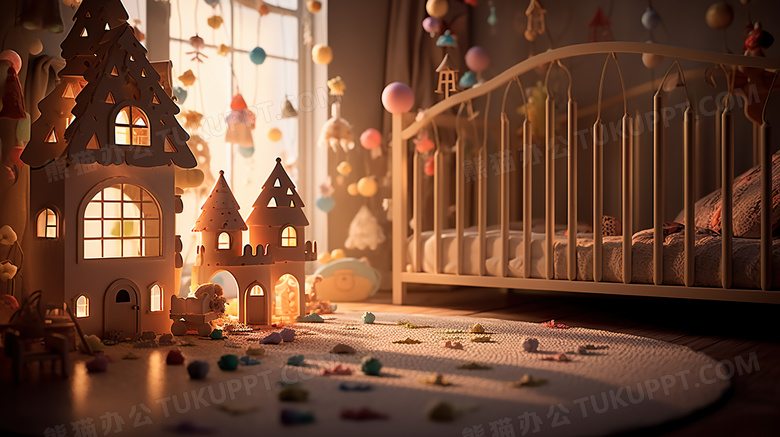 梦幻婴儿儿童房间图片
