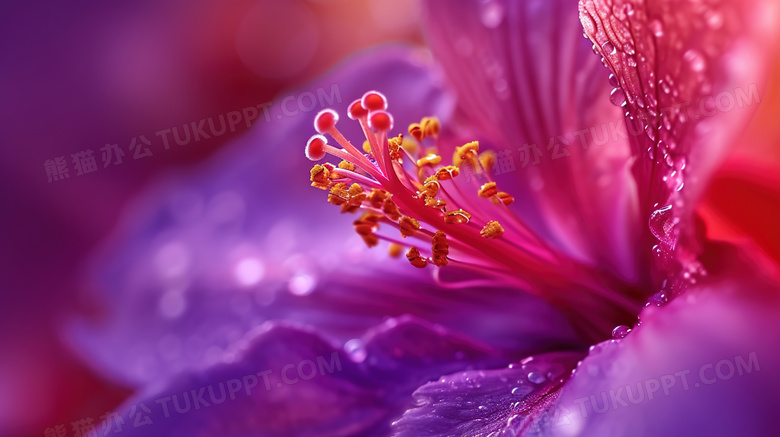 鲜花花蕊特写图片