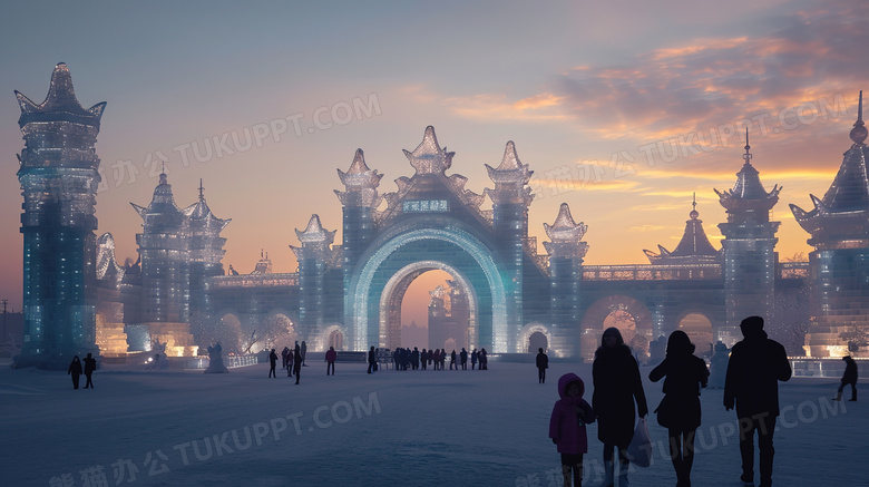 哈尔滨冰雪大世界美景图片