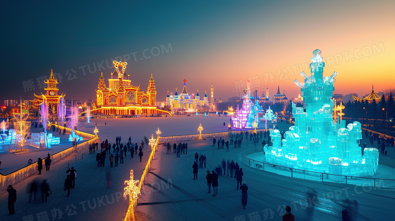 哈尔滨冰雪大世界美景图片