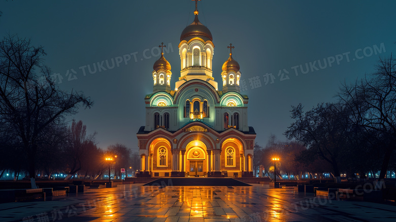 哈尔滨索菲亚大教堂建筑风景图片