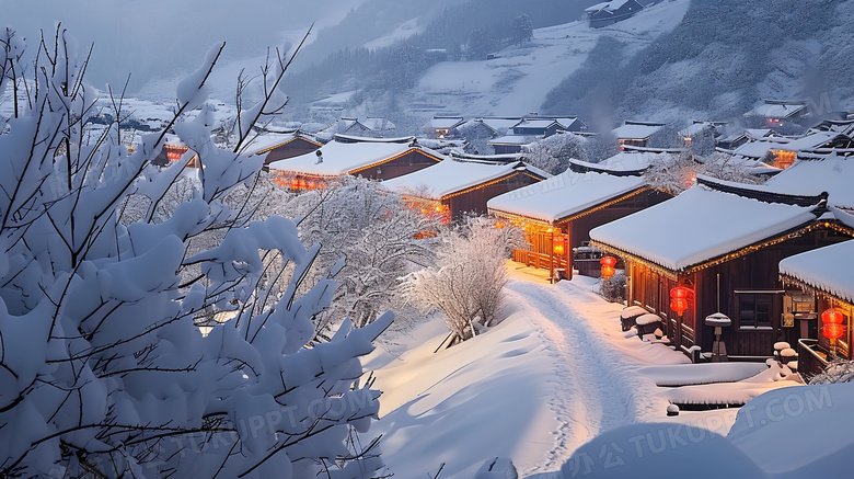 东北雪乡景点风景图片