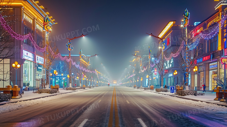 哈尔滨中央大街风景图片