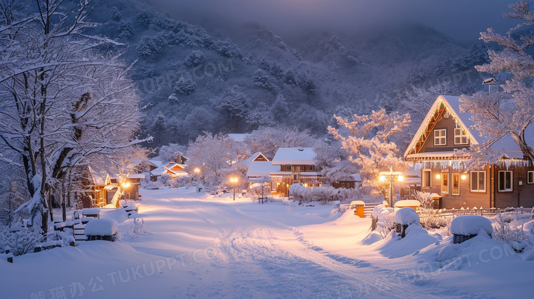 东北大雪雪乡雪景风景图片