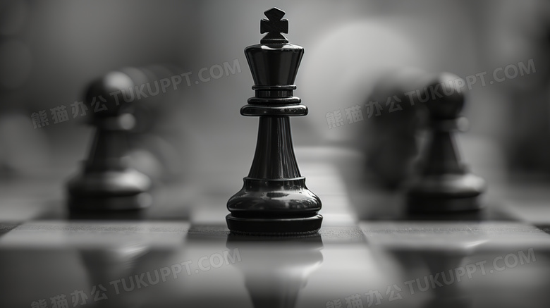 黑色的国际象棋图片