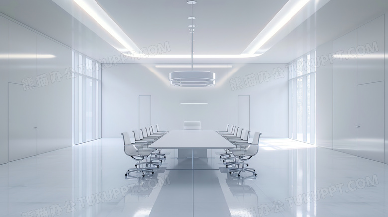现代化职场会议室图片