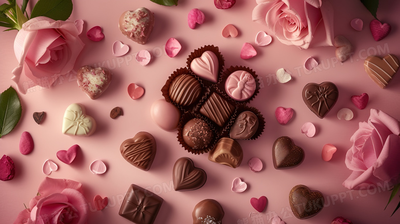 美味的巧克力情人节礼物图片