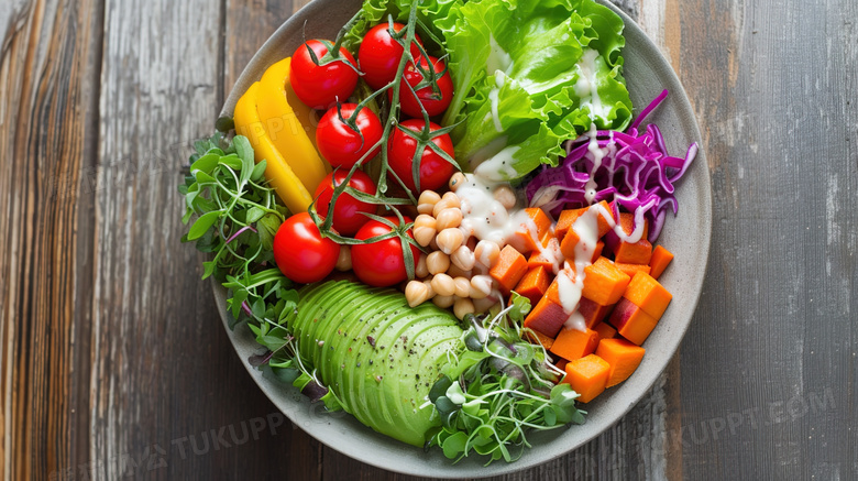 彩色新鲜素食日蔬菜摄影图片