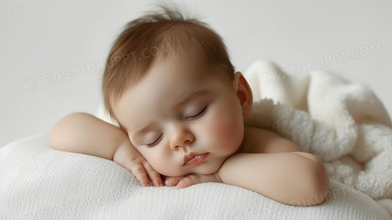 趴着睡觉的婴幼儿图片