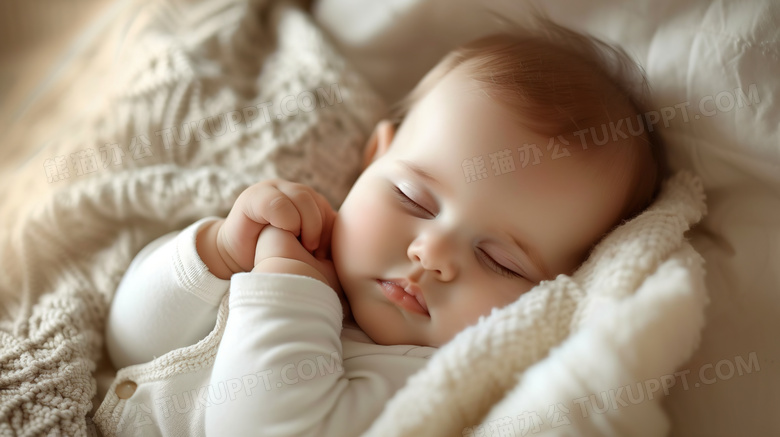 握着拳头睡觉的婴儿图片