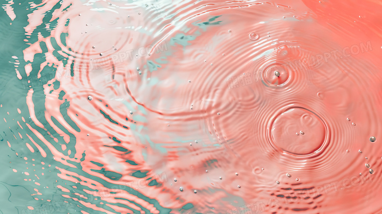 粉色水面泛起涟漪图片