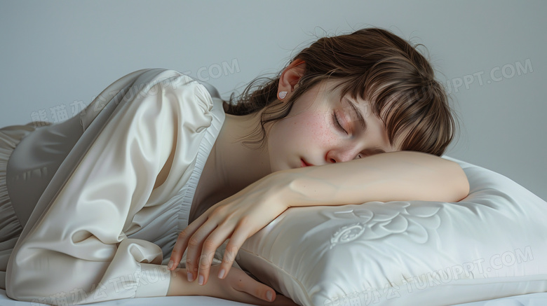 睡眠日睡觉的女人图片