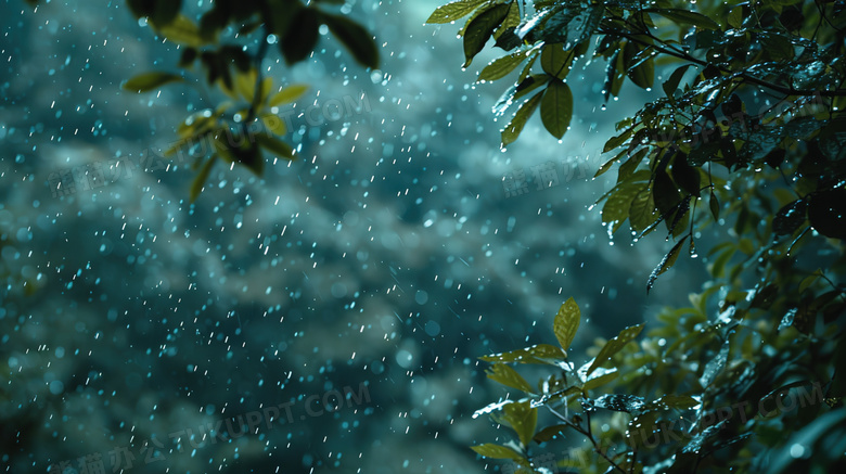 春季谷雨节气自然风景图