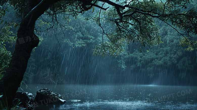 春季谷雨节气自然风景图