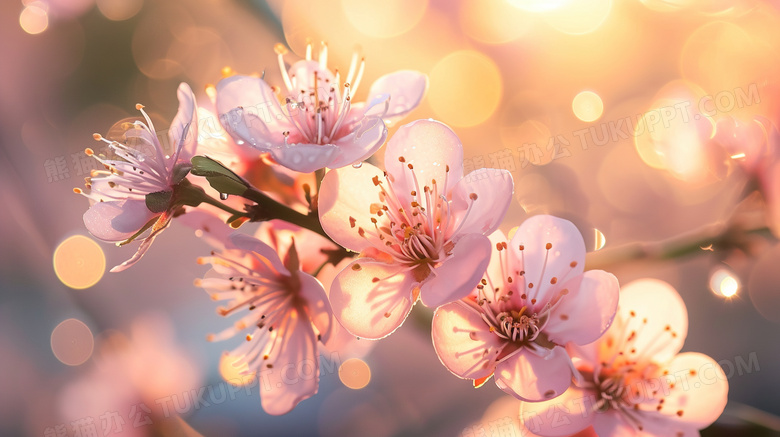 春天阳光下的樱花图片