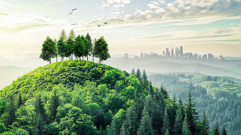 森林绿化环保新能源图片