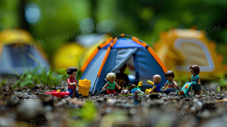 野外露营帐篷微距图片