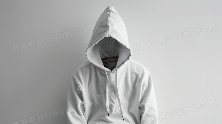 白色男性时尚卫衣图片