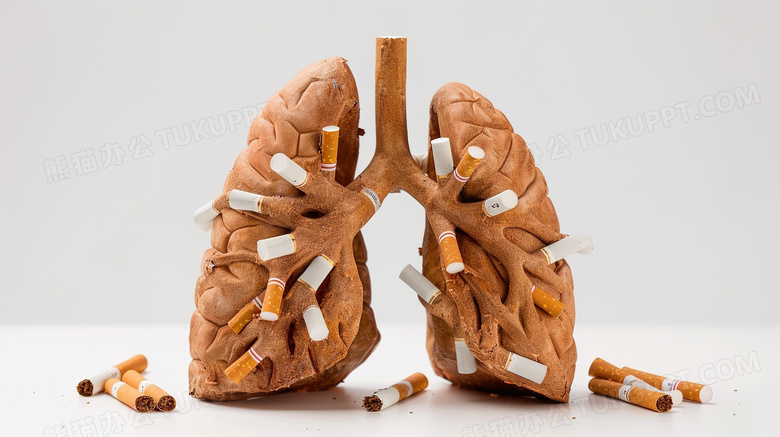 吸烟肺部模型图片