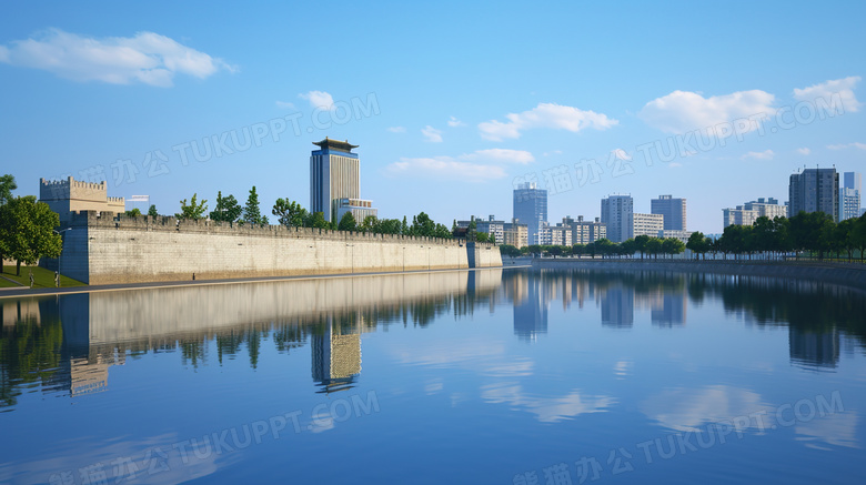 沿海城市建筑风景图片