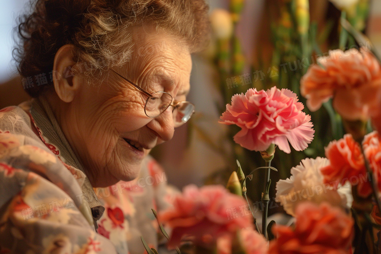 送给妈妈的康乃馨鲜花