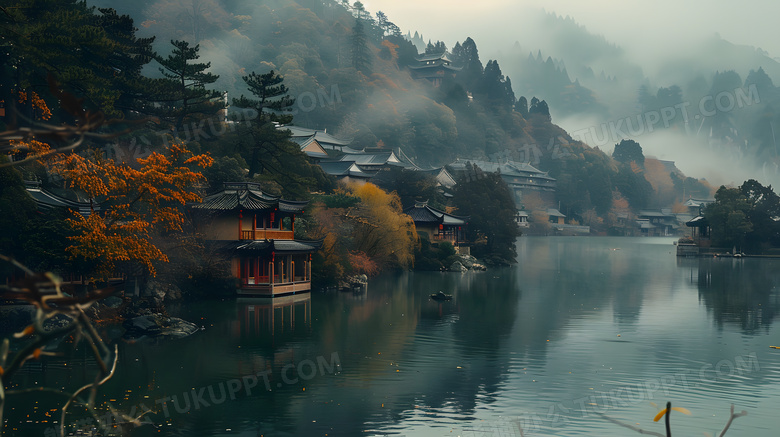 中国江西庐山风景概念图片