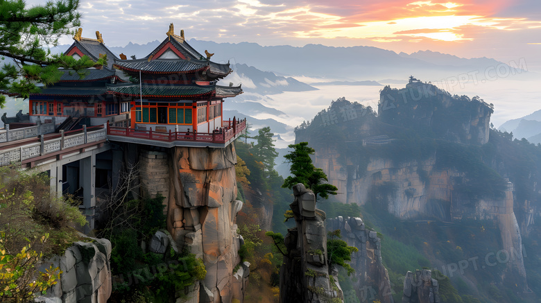 中国江西庐山风景概念图片