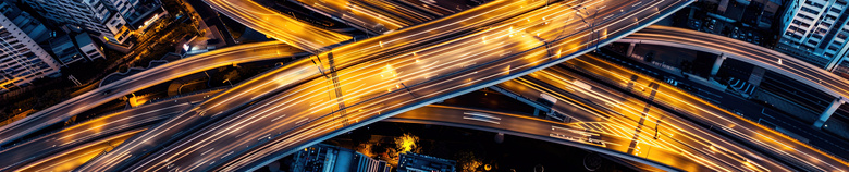 城市夜景交通立交桥摄影图片