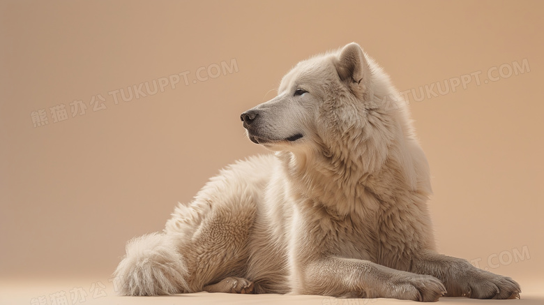 法国大白熊犬摄影图片