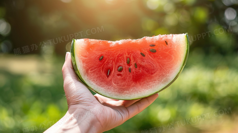 夏季清凉西瓜水果图片