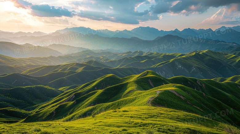 武功山高山草甸唯美风景图片