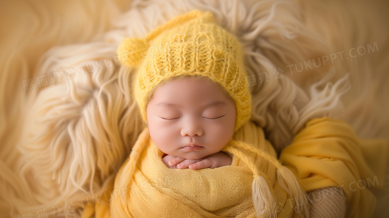 初生婴儿宝宝睡觉图片