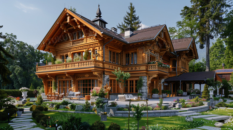德国民族风格建筑别墅图片