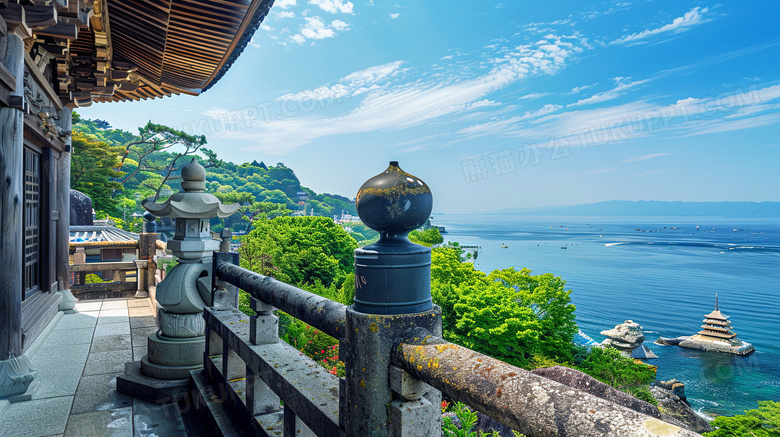 日本镰仓风景概念图片