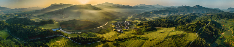 一望无际的草地风景图片