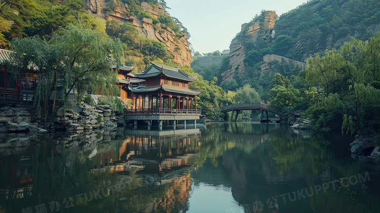 中国古建筑人文山水风景图片