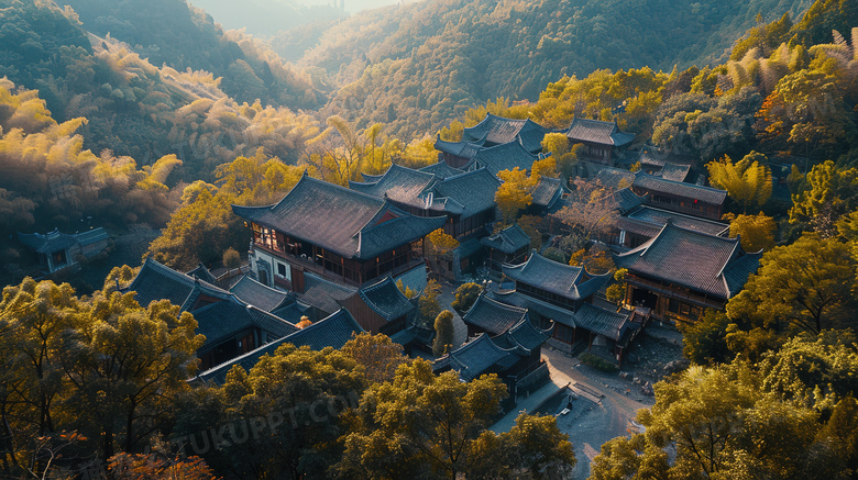 中国古建筑人文山水风景图片