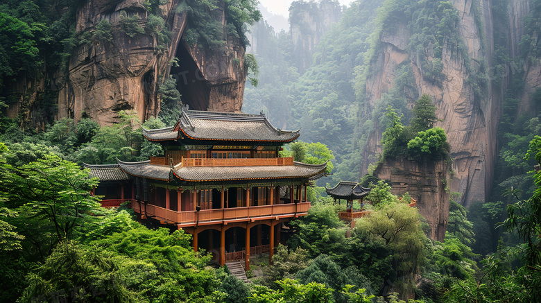 中国古建筑人文山水风景图片