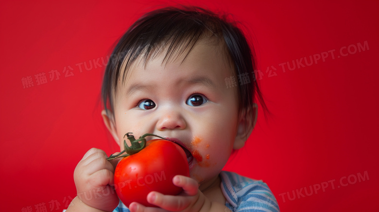 孩子的可爱表情特写图片