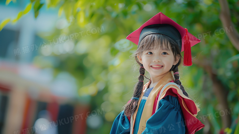 幼儿园孩子的毕业照图片