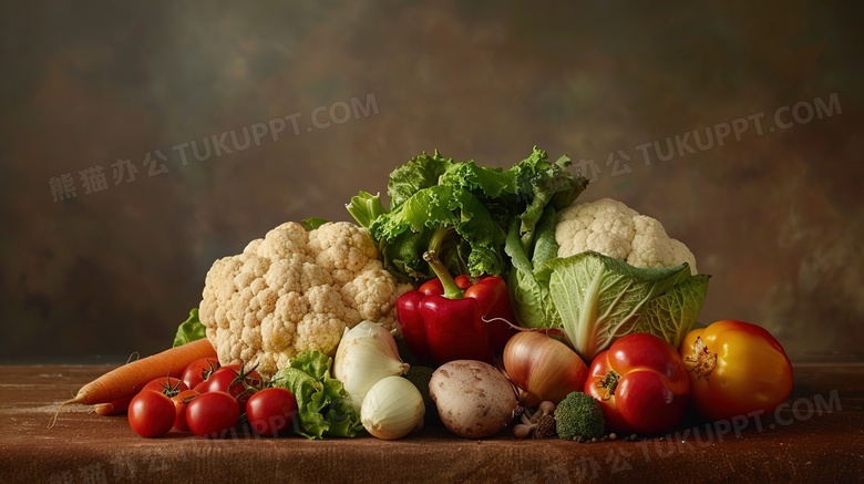 新鲜蔬菜堆农产品图片